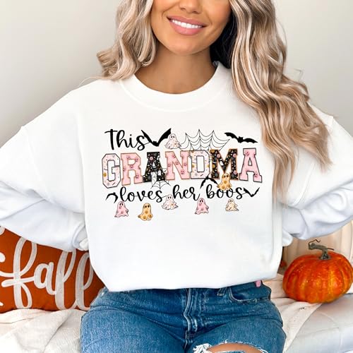 Halloween Grandma Shirt, Spooky Grandma Hoodie, Gift for Grandma Sweatshirt, Spooky Grandma Shirt3
