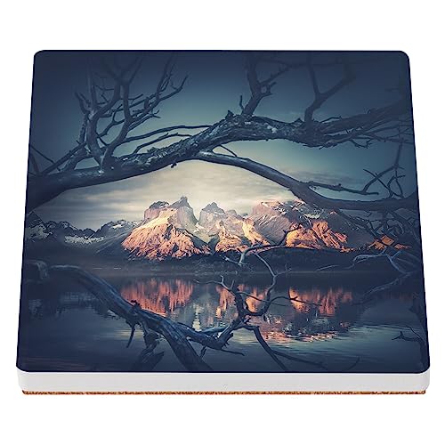 sous Verre en céramique - Lac Pehoe Torres Del Paine Parc National du Chilie - 1 unité (100 x 100 mm)