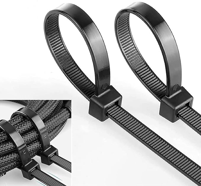 CREWBOLT Heavy Duty Multipurpose Black Nylon Self-Locking Cable Ties | 14" (350X 7.60MM) | Zip Ties | Pack of 100 (14 inch) (B0DF2SYNKM) Amazon Price History, Amazon Price Tracker