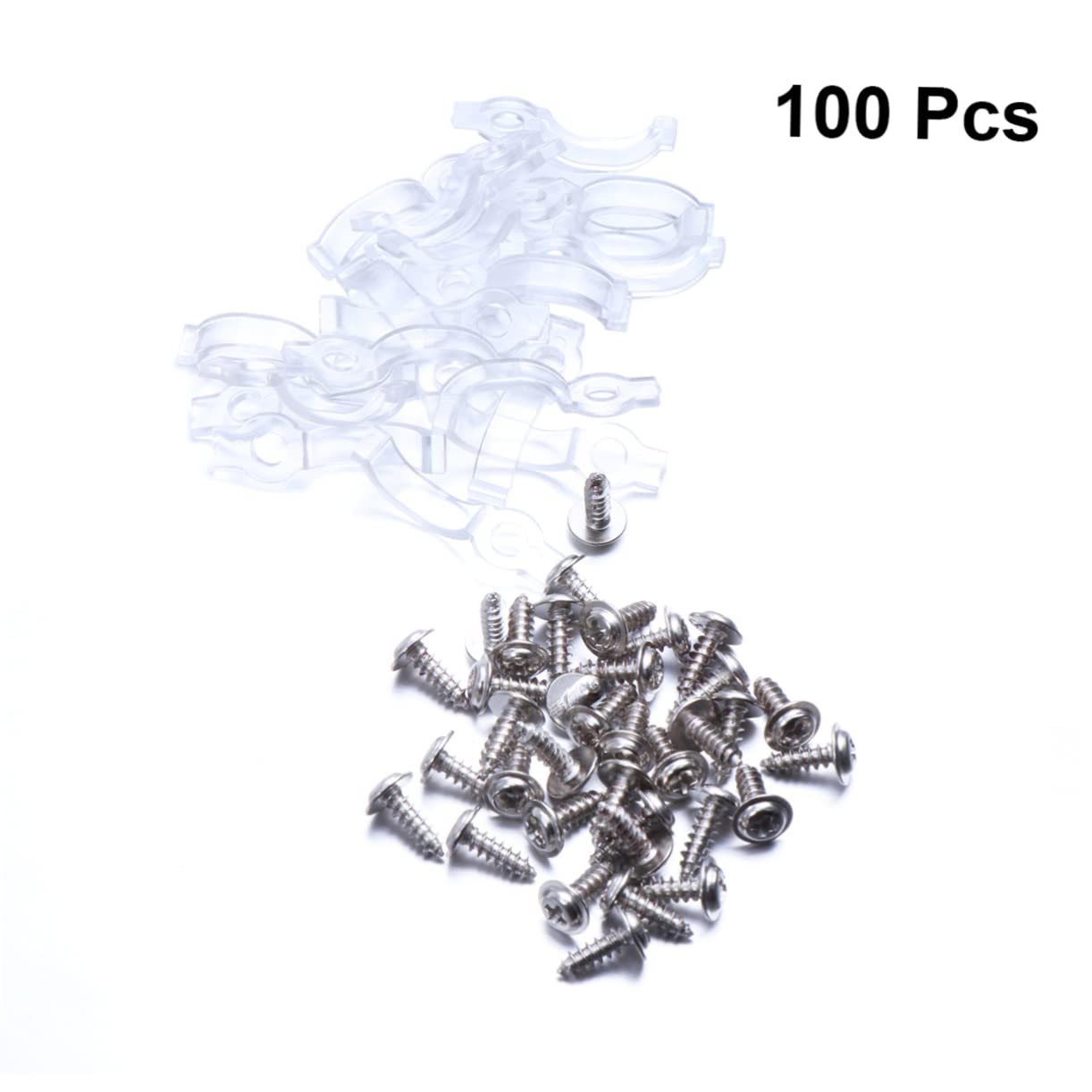 HOMSFOU 3 Set Di Staffe Di Montaggio Per Barre Luminose Clip Per Strisce Luminose Con Clip Di Fissaggio Su Un Lato Per Strisce Led 100 Pezzi * 3