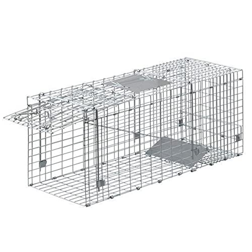 株式会社リブレ 動物用捕獲器 猫 アニマルトラップ トラップ 駆除 捕獲 踏板式 捕獲機 動物 罠 保護 庭 農業 アニマルキャッチャー LB-201 (M 66cm×23cm×26cm)