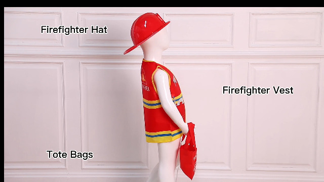 Disfraz infantil bombero 24 piezas para niños y niñas miniatura 7