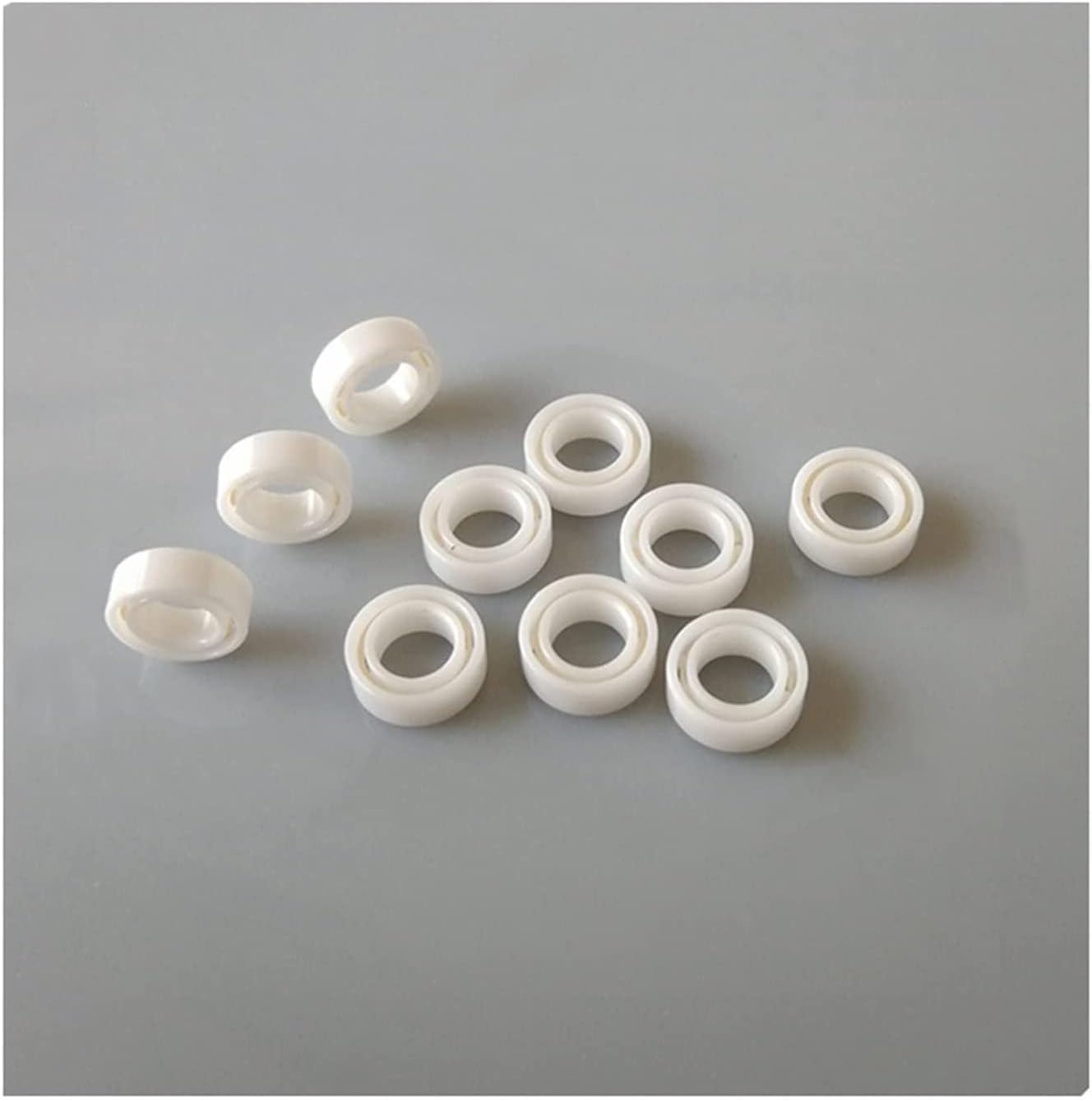10Pcs MR63 Full Ceramic Bearing 3x6x2.5 mm ABEC-9 Full Zro2 Ceramic Zirconia Bearing for Fishing Reel