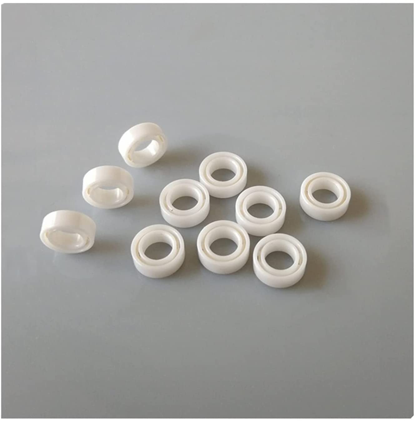10Pcs MR63 Full Ceramic Bearing 3x6x2.5 mm ABEC-9 Full Zro2 Ceramic Zirconia Bearing for Fishing Reel