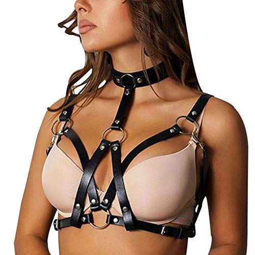 Women's Body Harness Straps Waist Belts Leather Adjustable Punk Club Costumes(SS18)