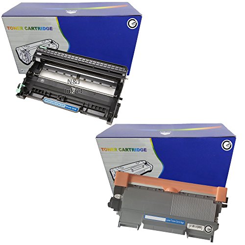 Tambor y tóner Bundle: 1 negro BT2010 no OEM compatible cartucho de tóner + 1 BD2200 no OEM unidad de repuesto para Brother DCP-7055, DCP-7055W, HL-2130, 2132, 2135, 2135w  reemplazos no OEM compatibles por Core-Tekk