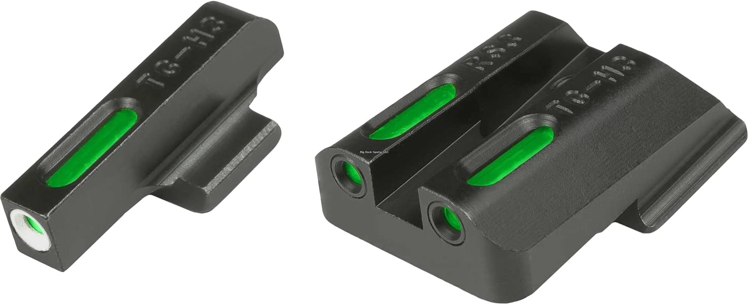 TRUGLO TFX Tritium/Fiber-Optic Day/Night Handgun Sights, Green, Ruger American