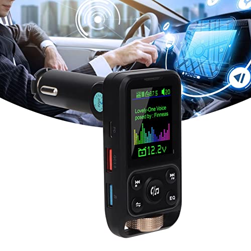 Car Charger Adapter, FM Transmitter 12V-24V for Cell Phone