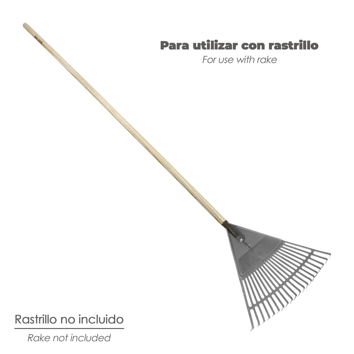 RASTRELLO AN 60 cm manico in legno, lose