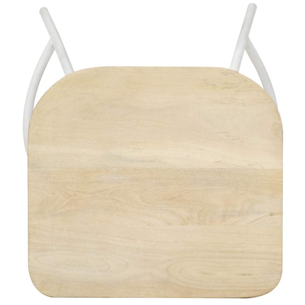 Taburetes de Bar – Juego de 2 piezas de madera de mango macizo, acabado