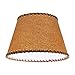 Upgradelights Oiled Parchment Empire Washer Fitter Lamp Shade with Stitched Trim (16 Inch)