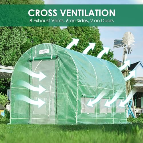 image for Quictent 12x6.6x6.6FT Fast Setup Greenhouse for Outdoors (QUIC-Install