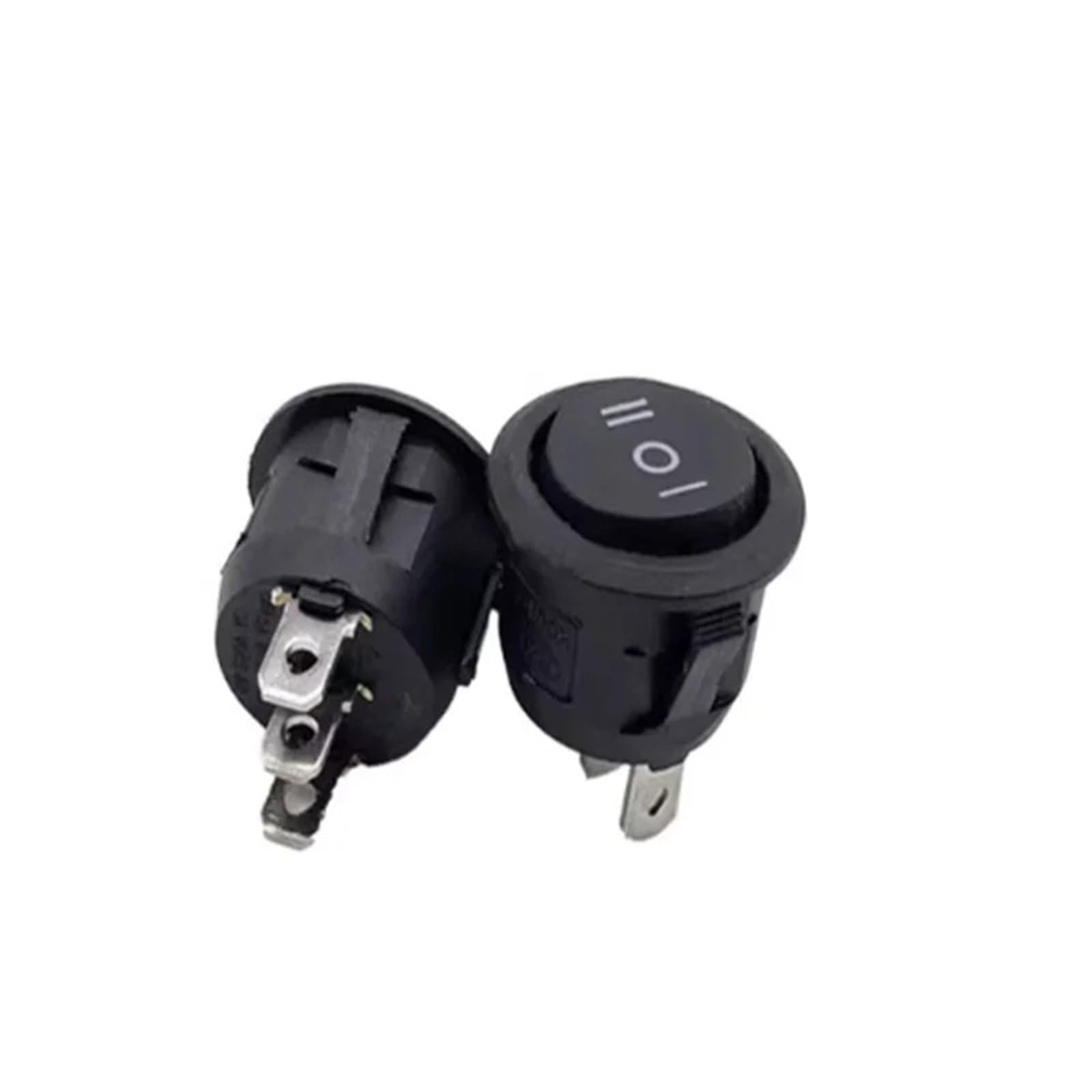 Interruptor de botón pulsador KCD1-105 con doble circuito ON/OFF/ON y capacidad de 16A 250V 2