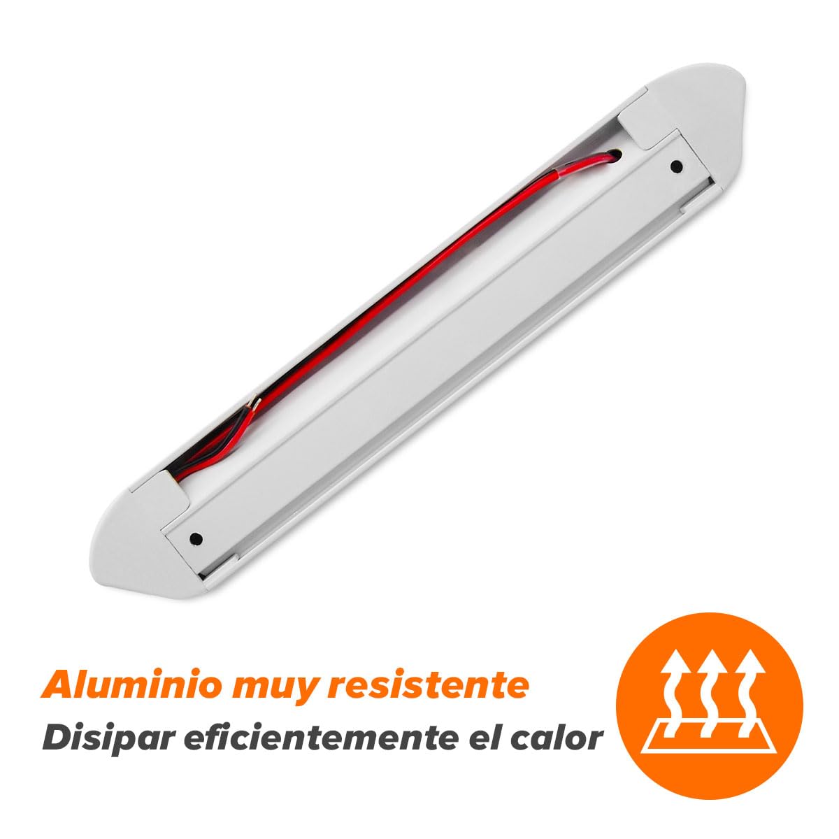 Dream Lighting Luz LED 12v Exterior IP66 Impermeable para Camper Caravana Autocaravana Barra LED para Toldo Porche Pared 25CM 6000K Blanco Frío