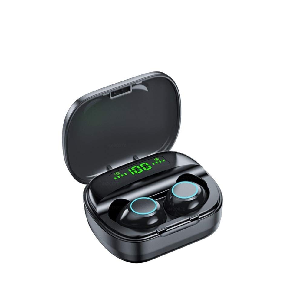 Bluetooth Earphone WVV TWS Bluetooth 5.0 Earphones With Microphones Wireless Headphones 9D HiFi Stereo Bass Sport Waterproof Headsets Wireless Earphone new (Color : B)