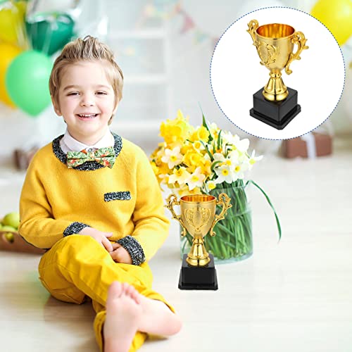 imikeya gold award trophies golden trophies for kids awards plastic trophy awards trophies cup for kids party favors sports footabll rewards competition tournaments gift