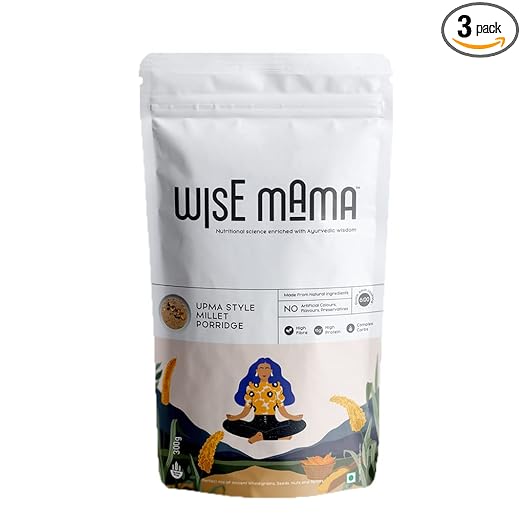 Upma Style Millets | Breakfast Cereals | High Fibre | High Protein | Complex Carbs | Gluten Free | Ready to Cook - 300 Gm (Pack Of 3)