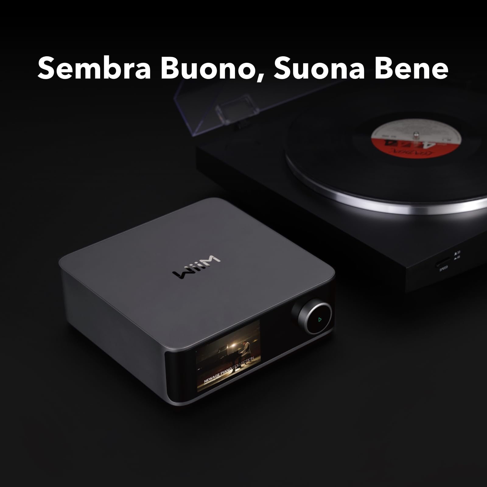 WiiM Ultra Music Streamer & Preamplificatore Digitale | Touchscreen 3,5", Compatibile con Google Cast & Alexa, Streaming Spotify, Amazon Music, Tidal | HDMI ARC, Ingresso Phono, Uscita Cuffie | Grigio