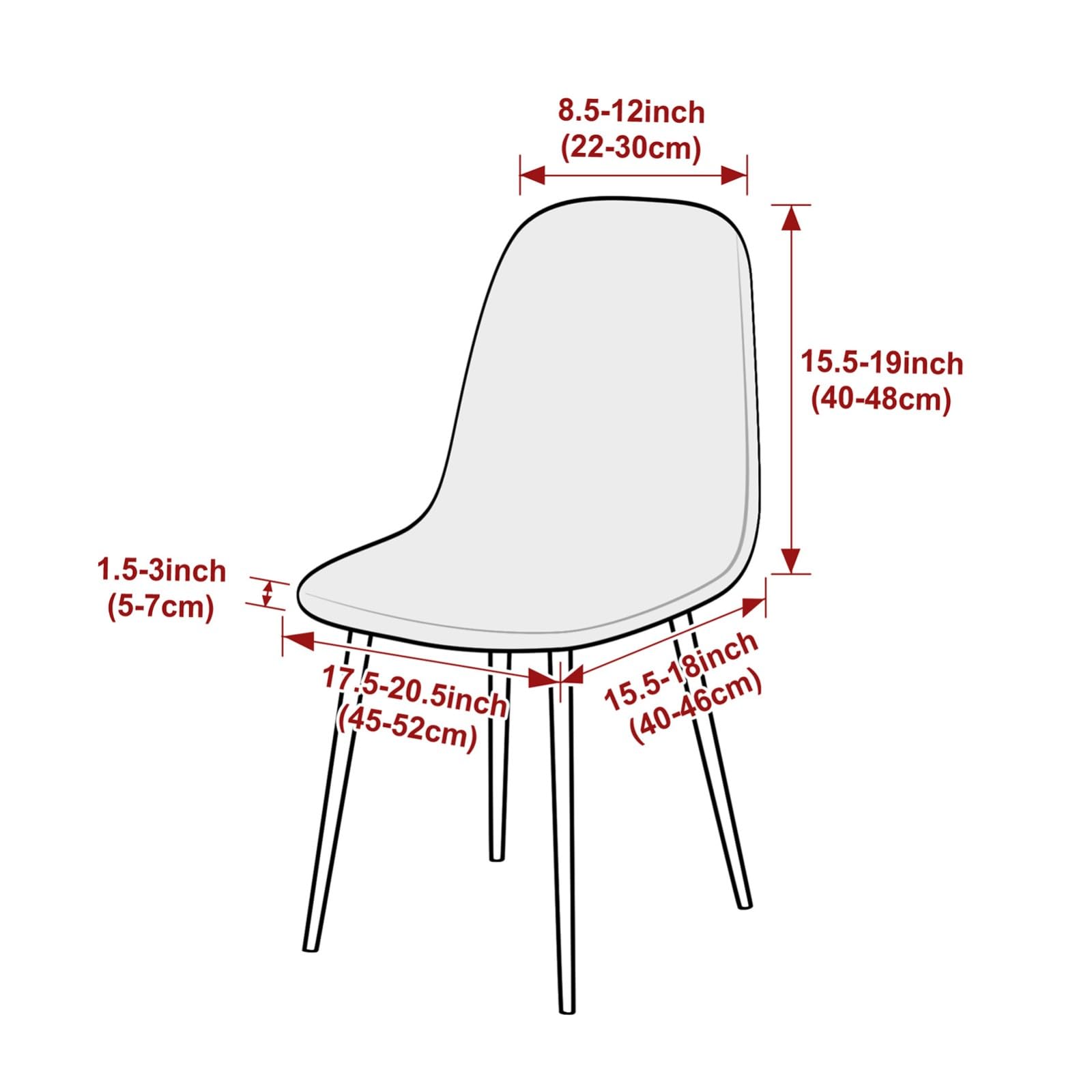 Stretch Esszimmer Schalenstuhlhussen 2/4/6er-Set,Abnehmbare und Waschbare Stuhlhussen für Küche und Esszimmer mit Elastischem Saum(PEA Green,6Pcs)