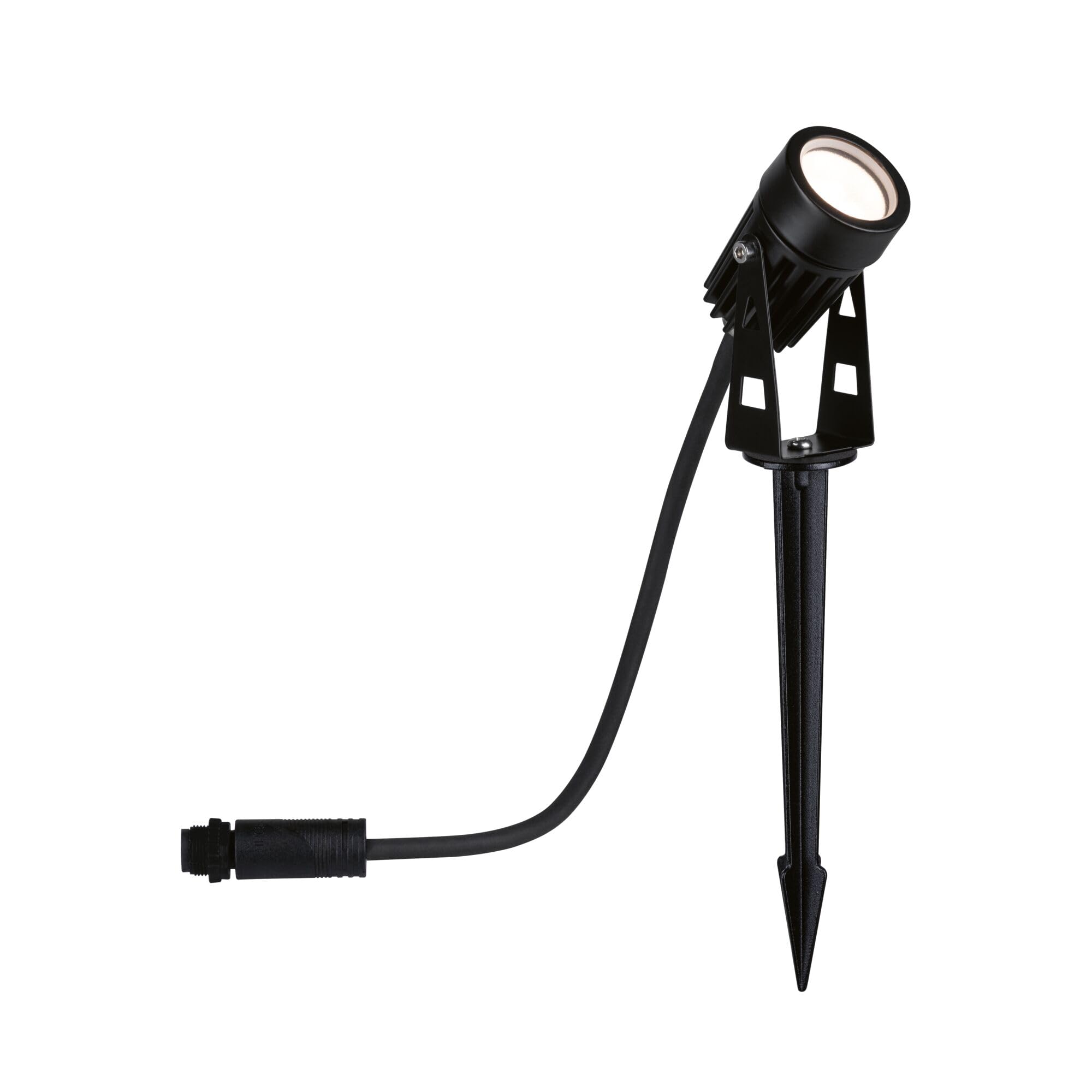 Paulmann 94373 Plug & Shine Projecteur de jardin LED blanc chaud Set de base IP65 3000K 3x3,5W 21VA Noir