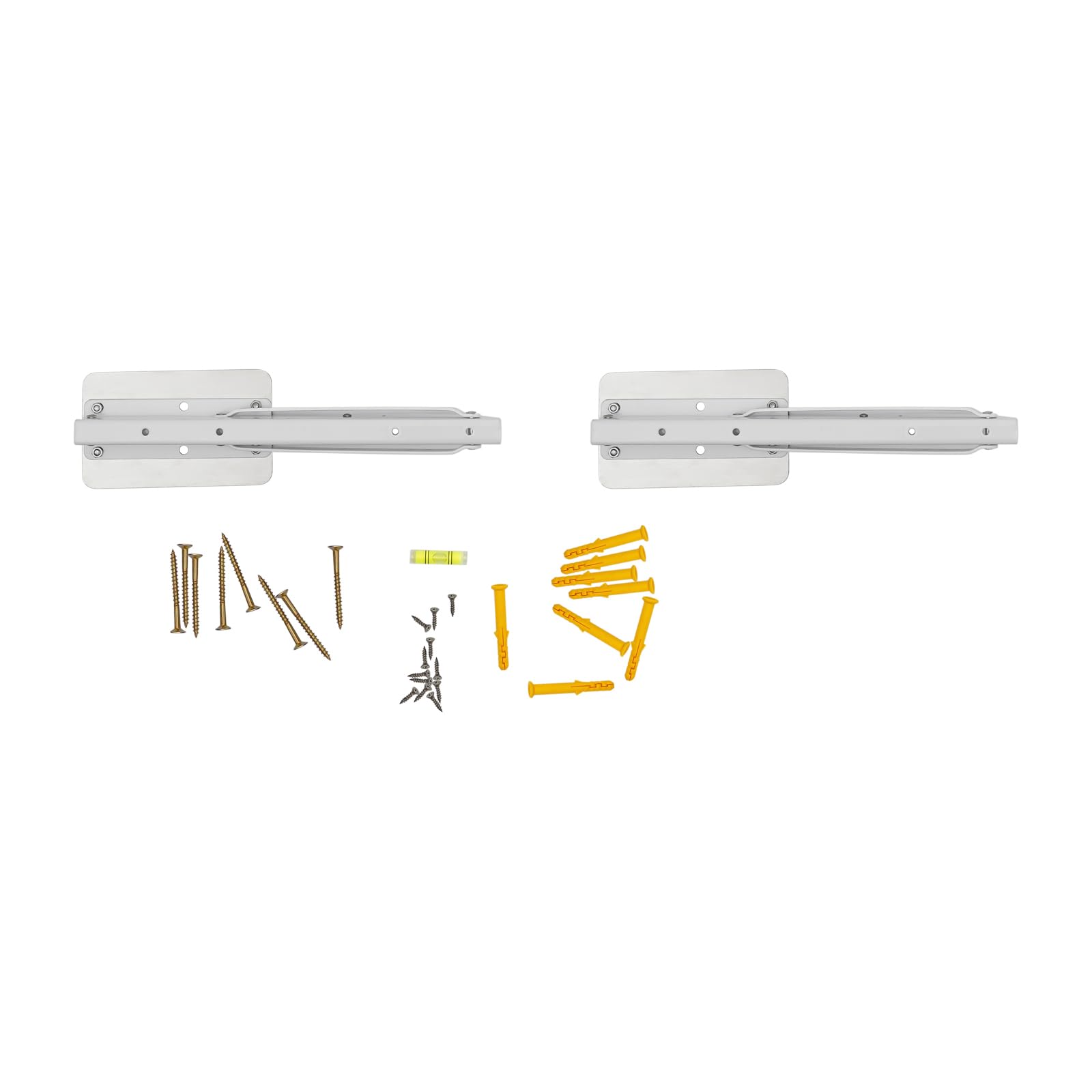 Wandklapptisch Klapptisch Wand Schreibtisch Klappbar Wandtisch Klappbarer Wandschreibtisch Wandmontierter Weiß, 80x40 cm, Klappbar, Modern, Rechteckig, bis 30 kg, für Büro und Zuhause