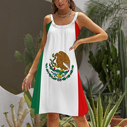 TAIZIYEAH Elegant Casual Mexican Flag Beach Sling Skirt for Women Girl's Summer Sun Beach 4XL3