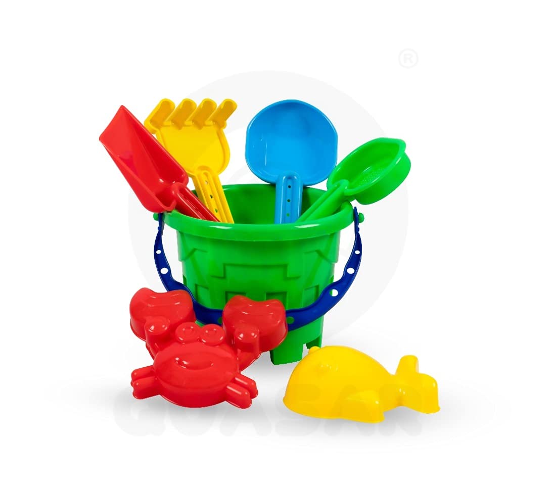 Quasar Beach Castle Water Tools Toys Sand Game Kids Beach Toys, Sand Toys for Kids Beach Toy Bucket, Sand Garden Pretend Role Play Set Children Learn Play Fun Toddler Kids Set (7 Piece Set) (B09HK38QMP) Amazon Price History, Amazon Price Tracker