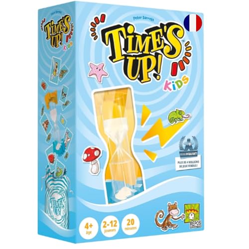 Asmodee - Time's UP Kids Grand Format - Jeu de Société d'Ambiance pour Enfants dès 4 Ans - Jeu de Rapidité - Faire Deviner Les Images - 2 à 12 Joueurs -...