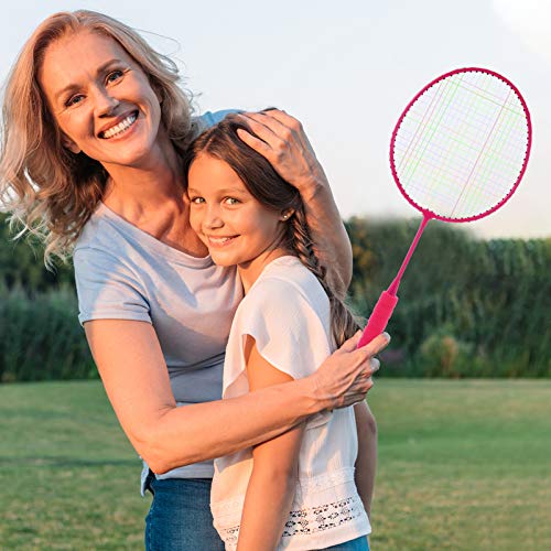 Conjunto de raquete de badminton IMIKEYA para crianças de 3 a 12 anos, conjunto de badminton portáti