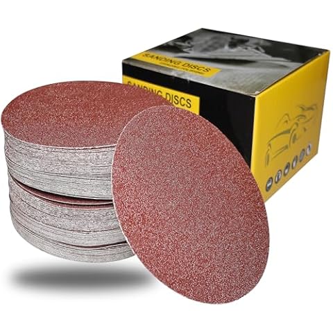 SACKORANGE 100 PCS 5" PSA Sanding Discs -20 Each of 60, 80, 120, 180, 240, Grit- 5 Inch Self Adhesive Stickyback Sandpaper Discs for DA Sander, Sand Automotive Car Paint, Woodworking Wood, Metal Cover