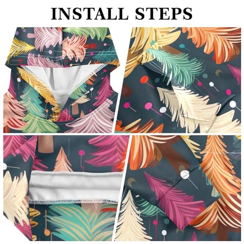 Kids Hoodies Sweaters Christmas Xmas Trees Hooded Sweatshirts with Big Pockets for Boys Girls B04002963