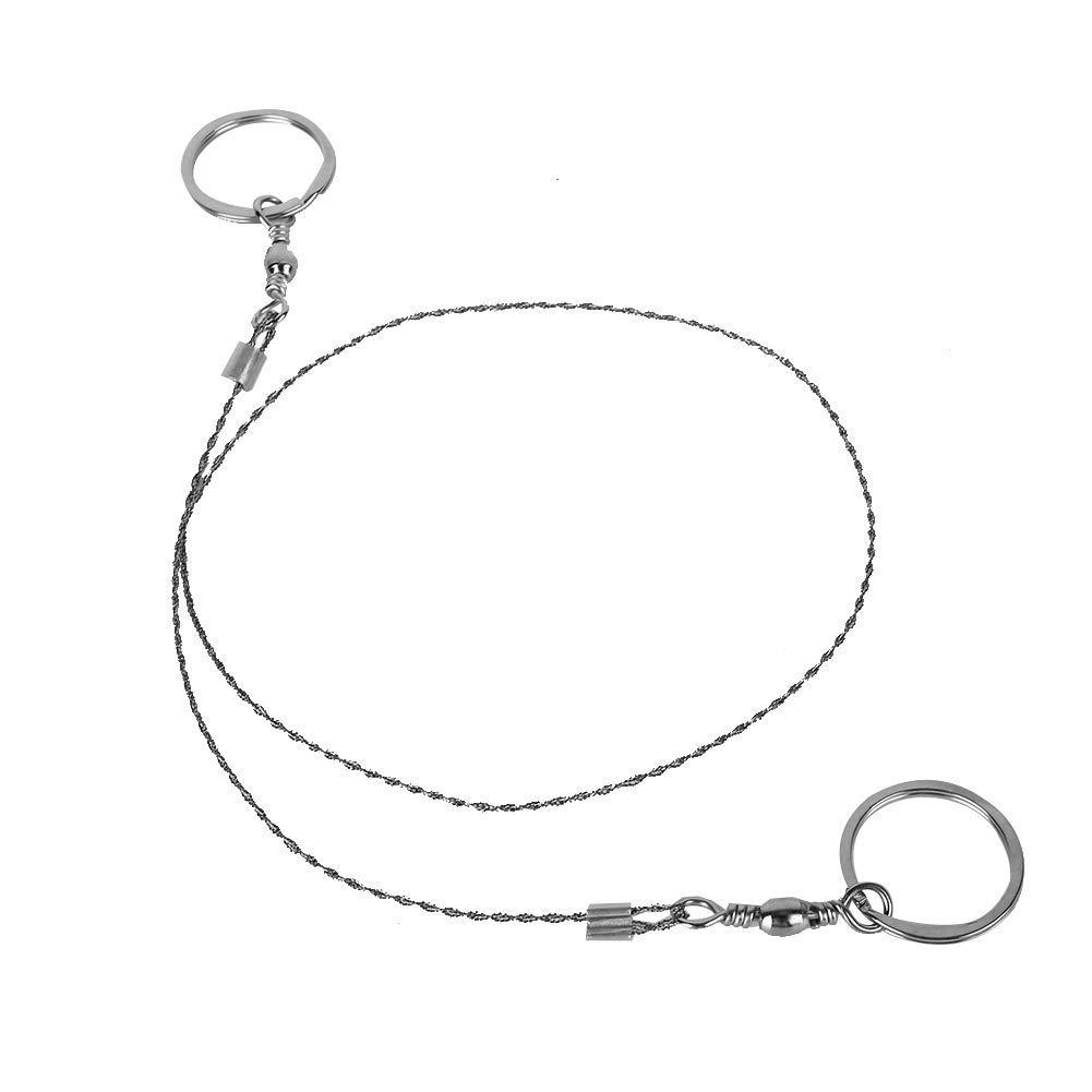 Wire Saw, Rope Saw Portable Stainless Steel Wire Survival Saw 360 Lifesaving Saw Pocket Chainsaw Universal for Camping Emergency Lifesaving