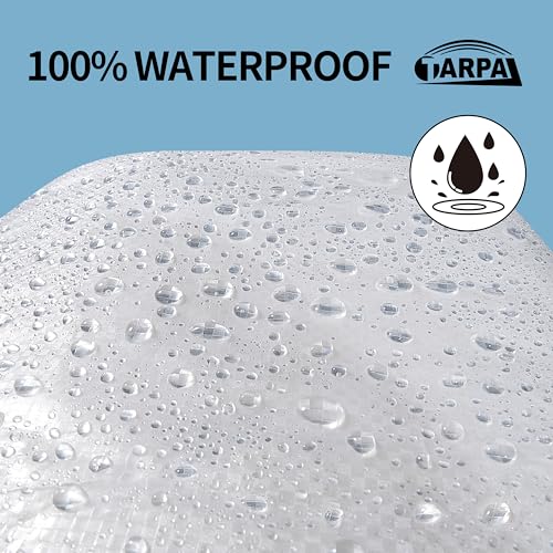 Image of TARPAL 4'x8'(2pack) Semi Clear Tarp with Grommets Greenhouse Cover 7.5mil