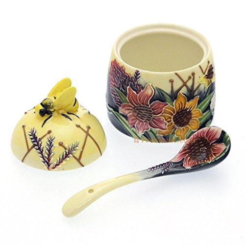 Old Tupton Ware Honey Pot - Summer Bouquet Design