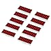 YOKIVE 10Pcs LED Display Digital Tube, LED Segment Displays Common Cathode 4 Bit 7 DIY Great for Appliances, Instruments, Car Accessories, Red, (12 Pin)