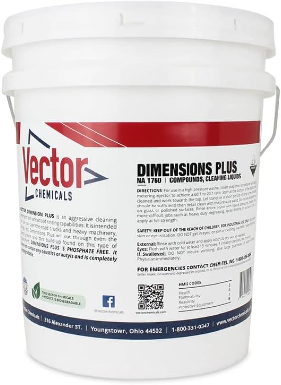 Dimensions Plus Truck & Bus Touchless soap Phosphate free (5 Gallon Pail Pack)