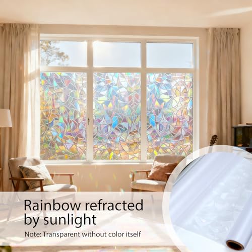 Vinilo decorativo de ventana 3D adhesivo sin pegamento miniatura 3