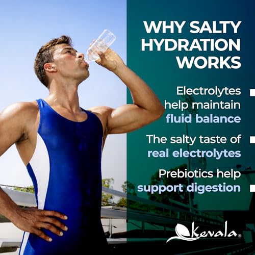 Image of kevala Electrolytes Powder Packets | Sugar Free Drink Mix Packets with Prebiotics, Potassium & Salt Electrolytes | Keto Hydration Packets | Rehydration Support | 1 Pack (30 Sticks)