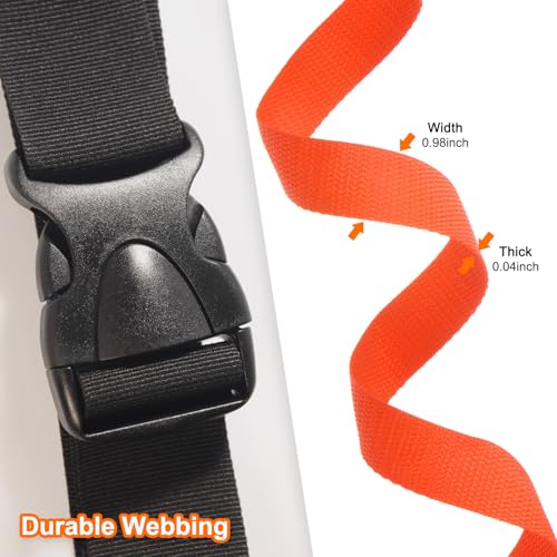 Sangle en polypropylène orange M METERXITY 25 yards pour réparation