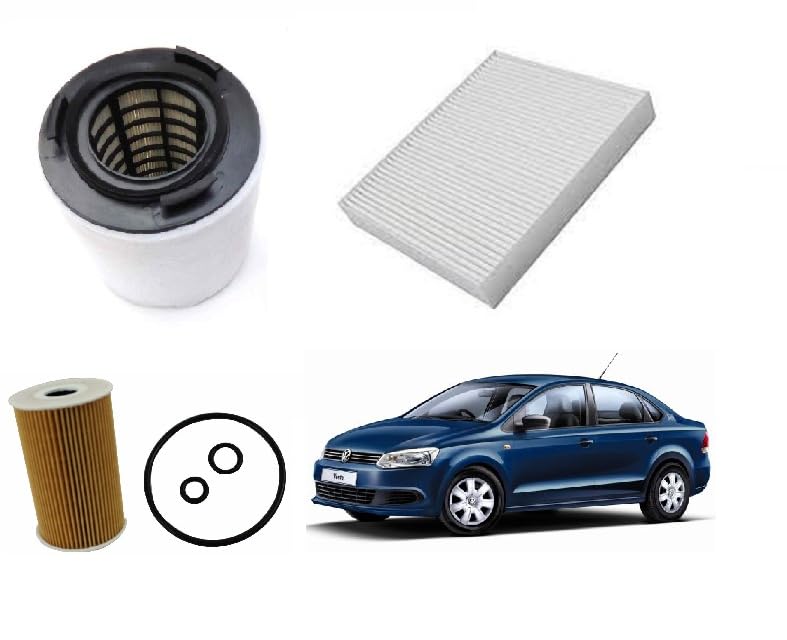 AutoClean Air Filter + Oil Filter + Cabin Filter Set For Vento Diesel (Pack of 3)-picture-33