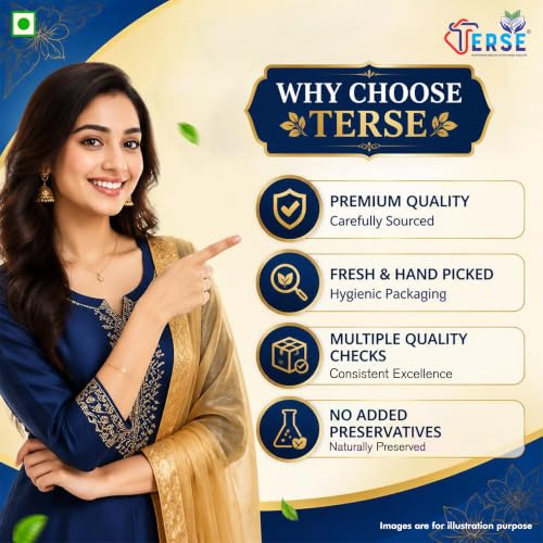 Image of TERSE Premium Natural Almonds 400g (Pack of 2) | Badam Giri, Healthy Snacks, Dry Fruits | Crunchy Nuts | High in Fiber | Rich in Protein | Magnesium | Phosphorus | Dietary Fibre | Zero Cholesterol
