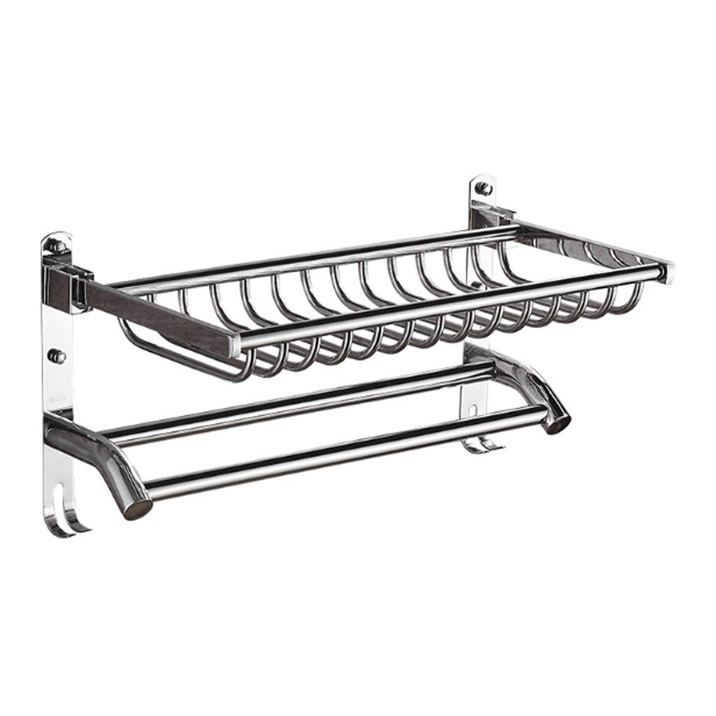 Porte-serviettes en acier inoxydable 304 pliant 60cm