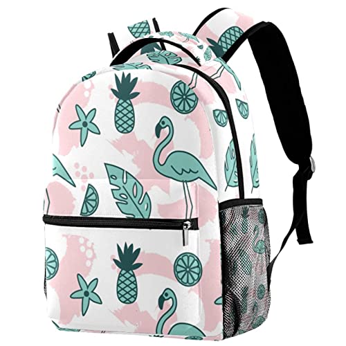Sac à dos dinosaure jaune de taille moyenne avec porte-bouteille intégré pour le campus