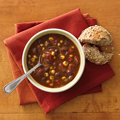 Image of Progresso Reduced Sodium Southwest Black Bean & Vegetable Soup, 18.5 oz | 25% Less Sodium Reduced From 550mg to 410mg per Serving, Black Beans, Corn, Tomatoes, Onions & Bell Peppers, Low Fat