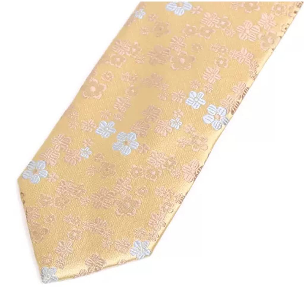 Herrenkrawatten Krawatte for Herren, formelle Kleidung, schmal, Business, koreanische Version, Goldene Blume, Persönlichkeit, Selbstbindend