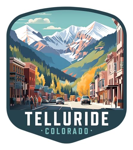 Imán decorativo souvenir Telluride Colorado 4 pulgadas