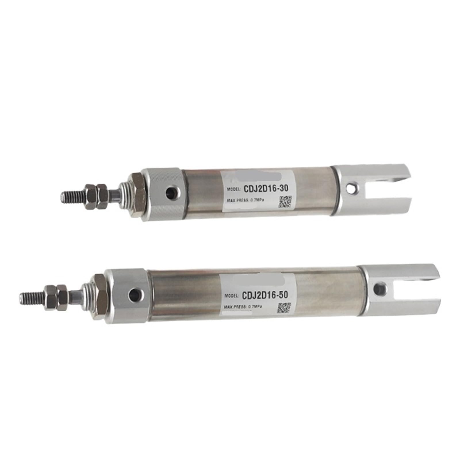 CJ2D CJ2D10 CJ2D16 Stroke 5~200mm Double Clevis with pins Pneumatic Cylinder Double Acting Single Rod Air Cylinder(Stroke 25mm,CJ2D10 Bore10mm)