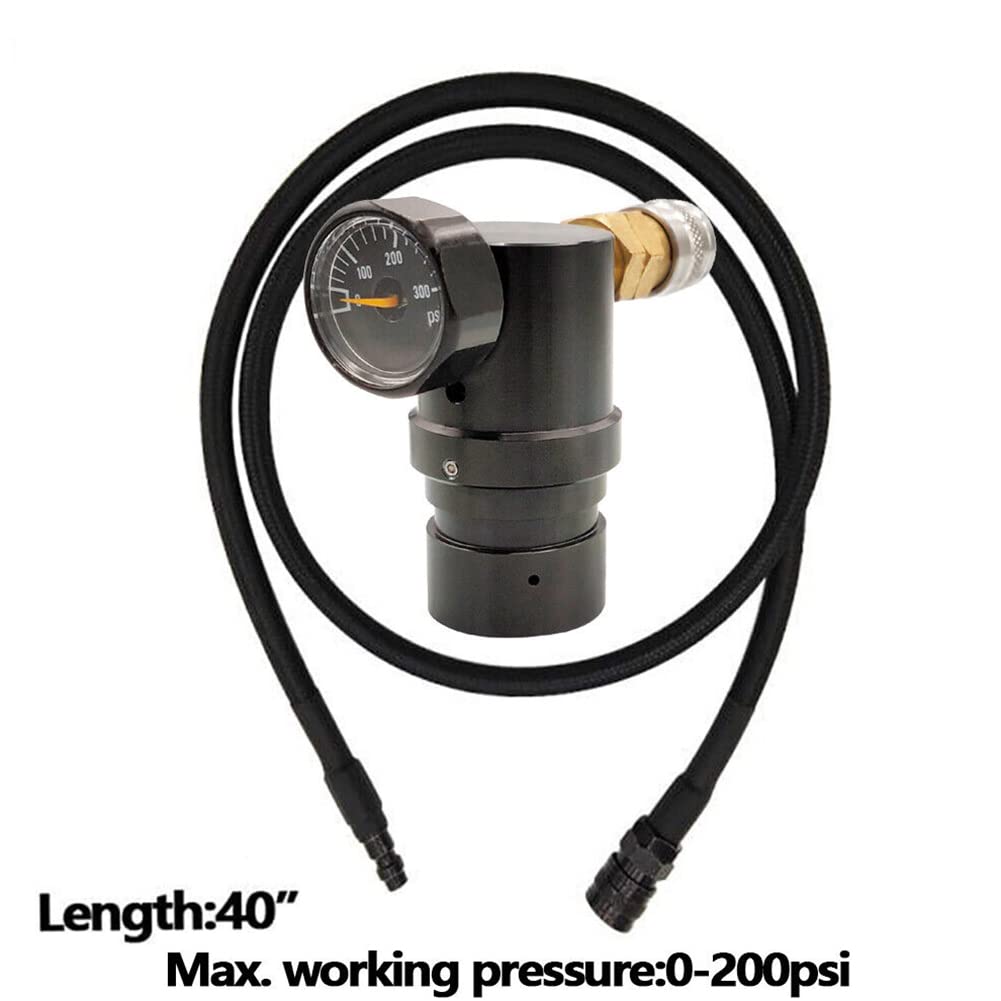 Regolatore a sfera per vernice, regolatore HPA MR GEN2 W Foster accoppiatore e tubo remoto compatibile con serbatoi standard HPA e SLP