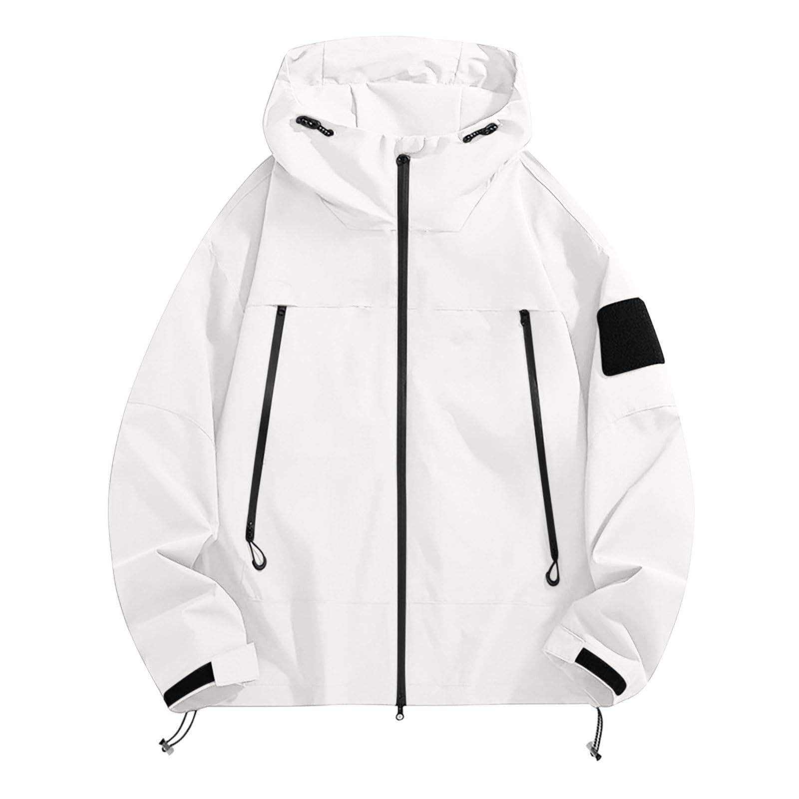 Chaqueta ligera cortavientos para senderismo al aire libre, para otoño, informal, con capucha, impermeable de viaje cómodo, mujer, outdoor