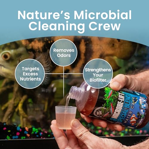 Image of MICROBE-LIFT Special Blend Aquarium Water Care Treatment, Cleaner & Clarifier for Fresh and Saltwater Fish Tanks, Reduces Maintenance & Helps with Aquarium Algae Control and Odor, 4 Ounces (SBH04)